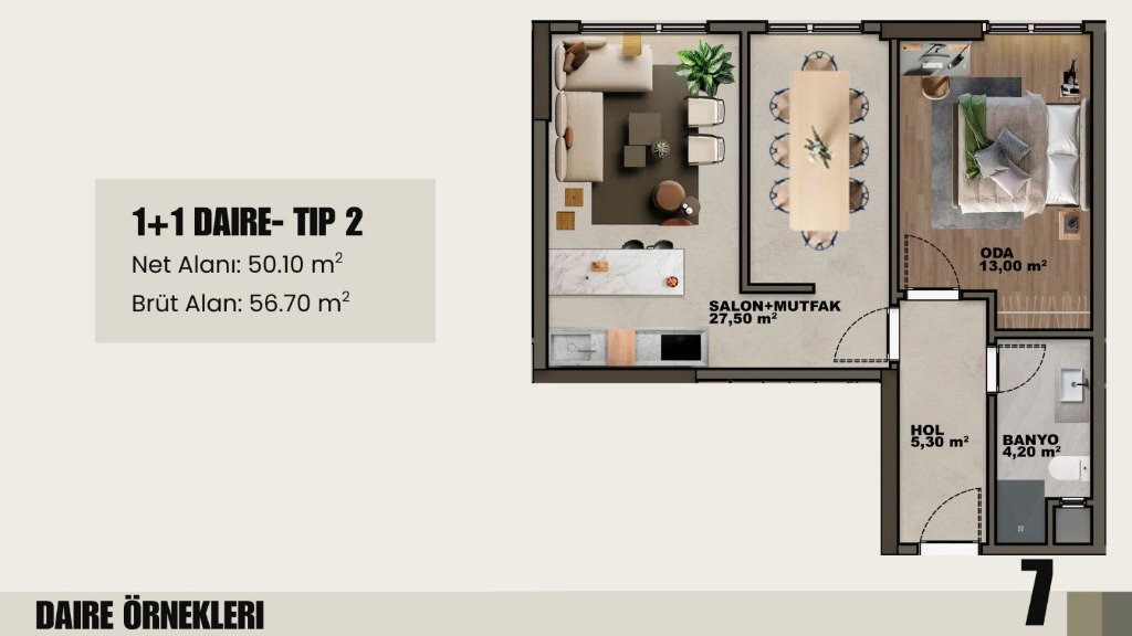 1+1 Tip 2 Planı