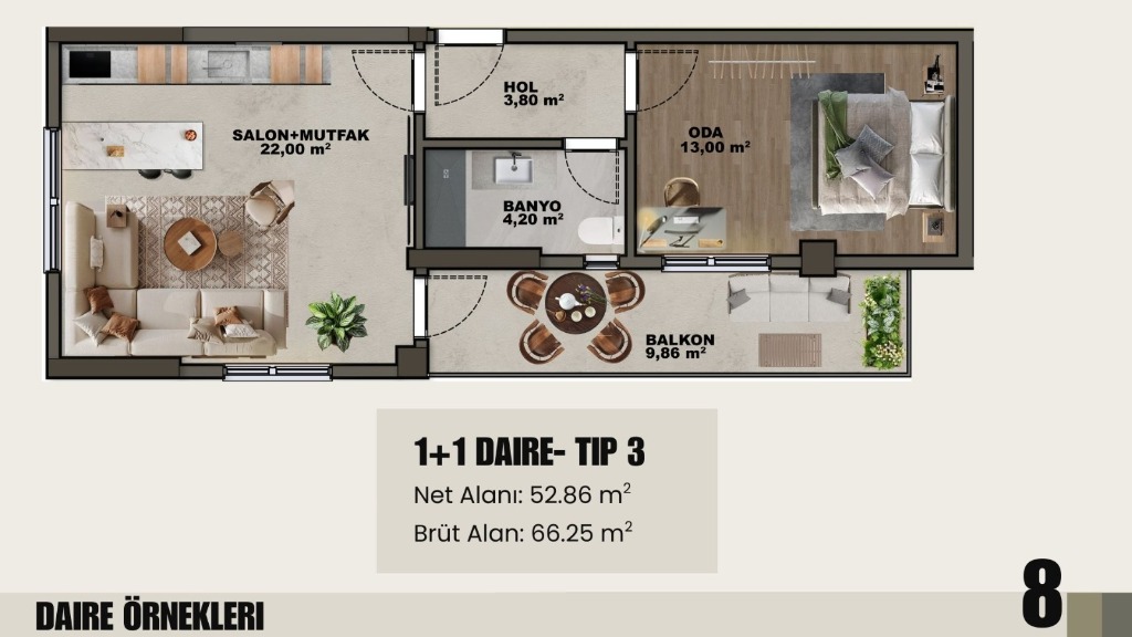 1+1 Tip 3 Planı